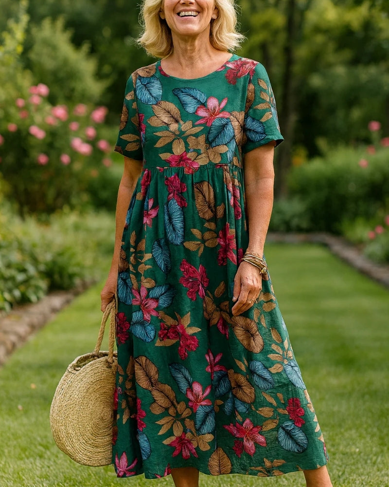Rita | Abito Maxi Floreale Fluido
