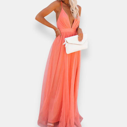 Carmela | Abito Lungo in Tulle