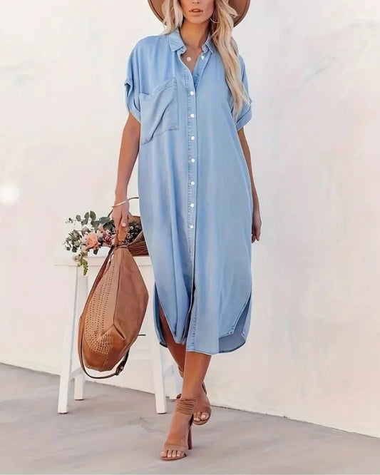 Fiorella | Abito Camicia con Tasche
