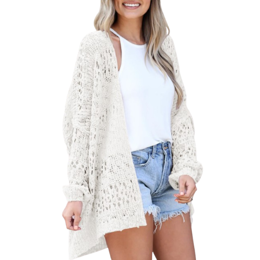 Carla | Cardigan Estivo Boho Leggero e Ampio