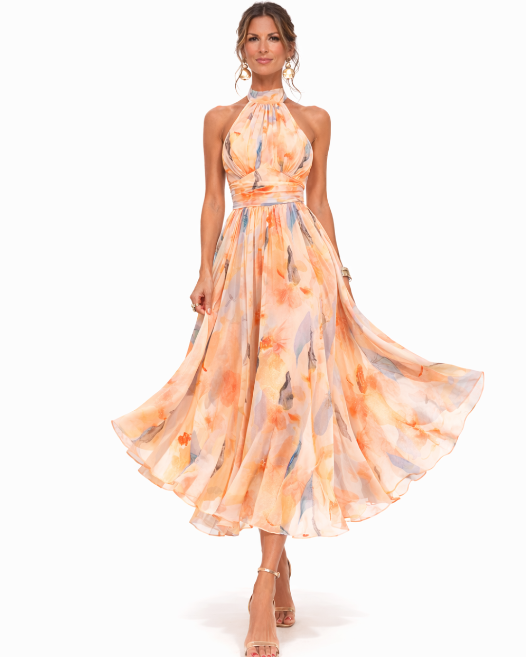 Noelia | Abito Halter in Raso d'Eleganza Senza Tempo