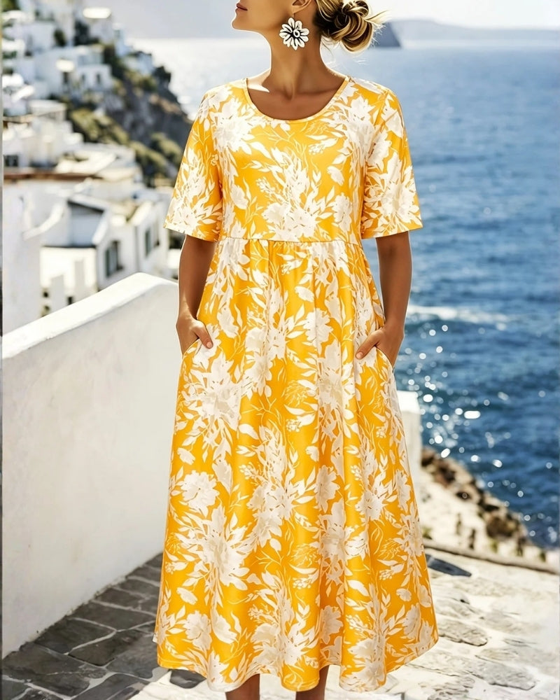 Irene | Abito Midi Boho d'Ispirazione Costiera