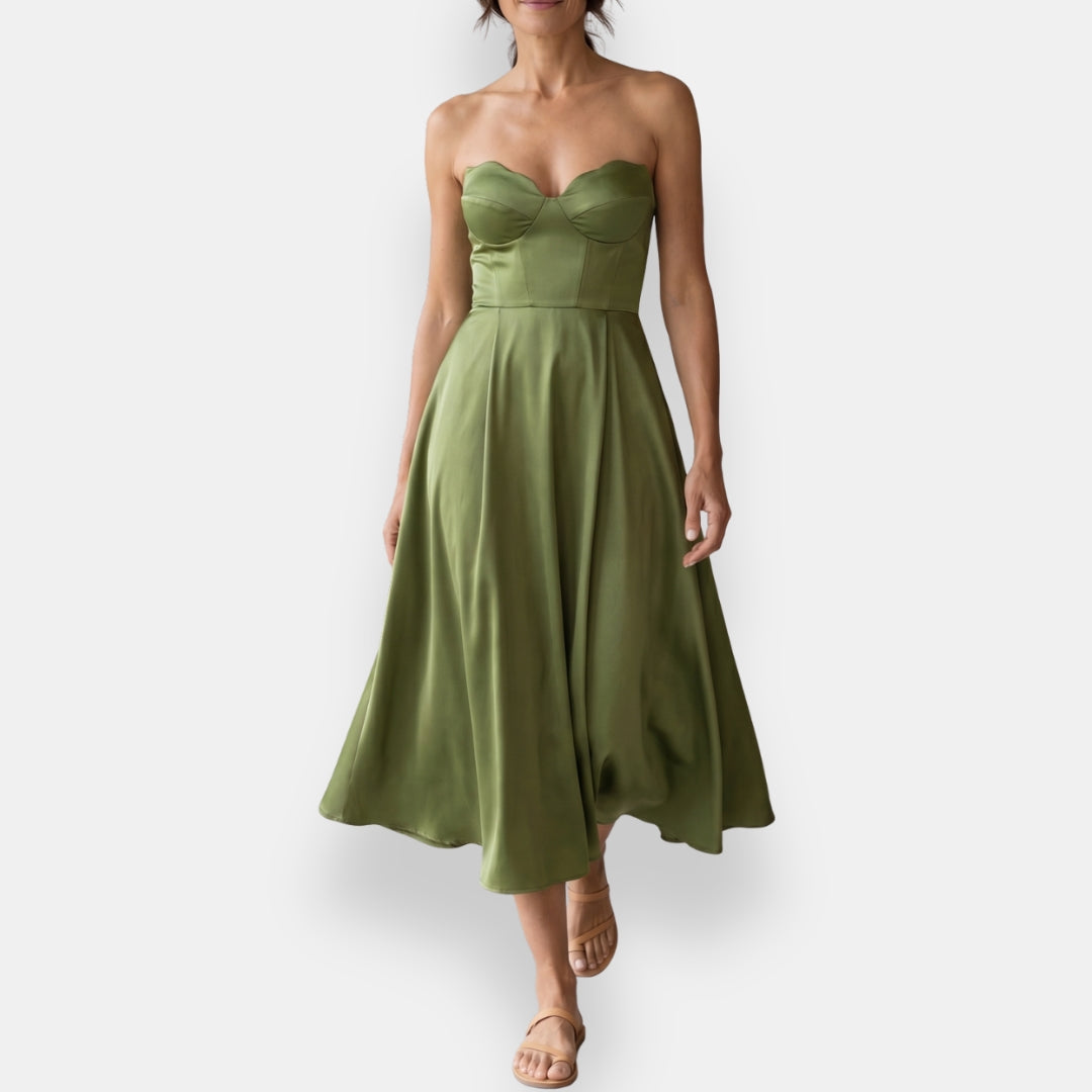 Brunella | Abito Midi a Fascia