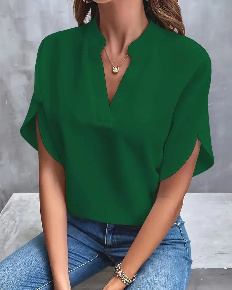 Daniela | Blusa Elegante Fluida con Scollo a V