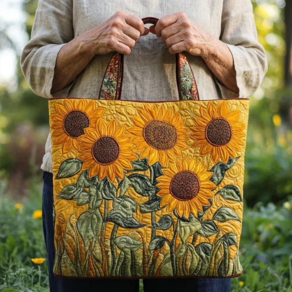 Domenica | Borsa Classica Trapuntata Girasoli