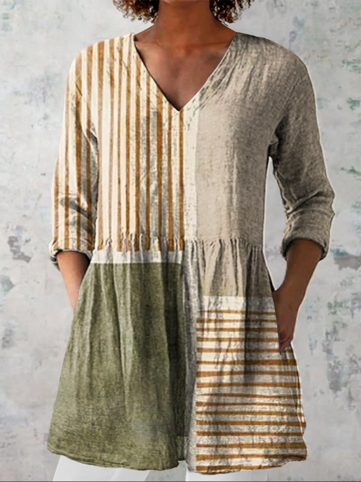 Serena | Blusa Lunga con Scollo a V