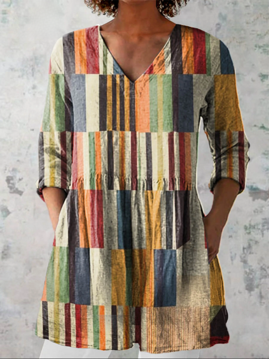 Federica | Blusa Lunga con Scollo a V