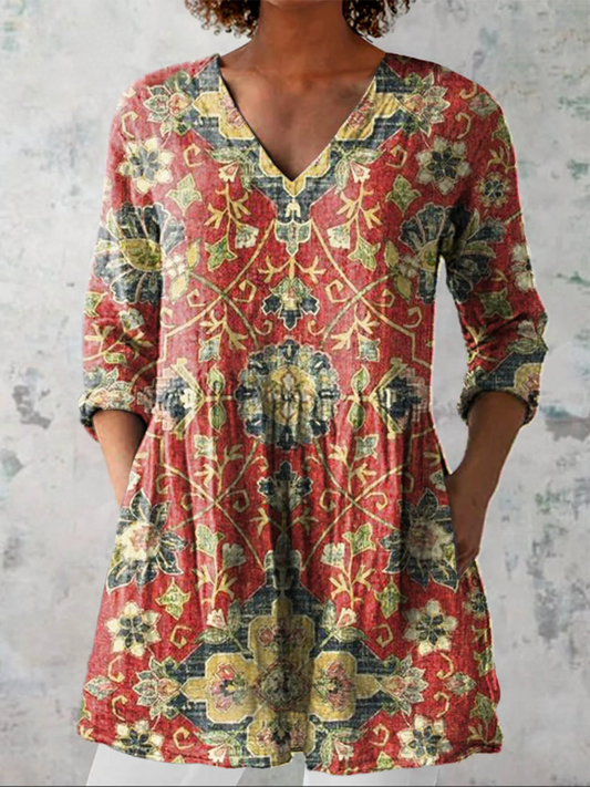 Rebecca | Blusa Lunga con Scollo a V