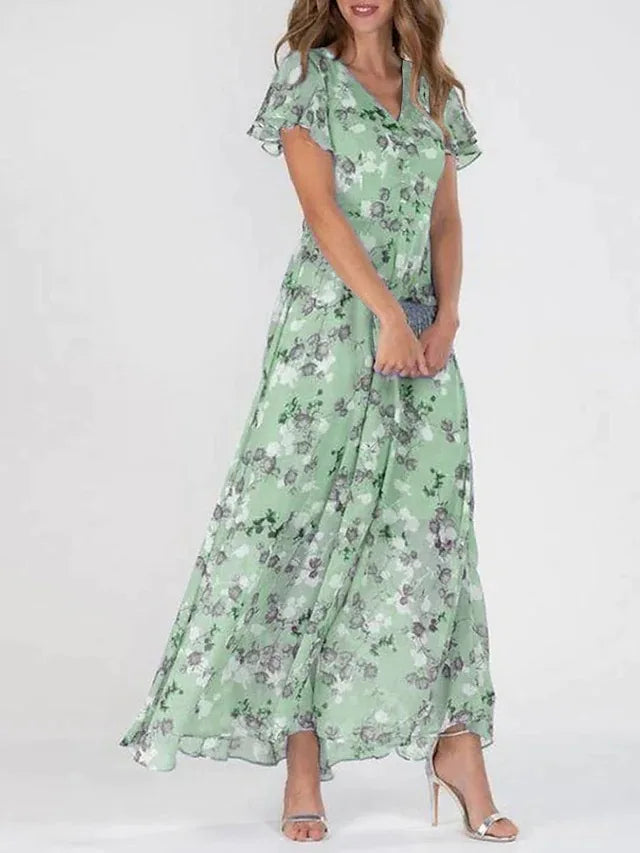 Cristina | Abito Maxi Floreale e Leggero