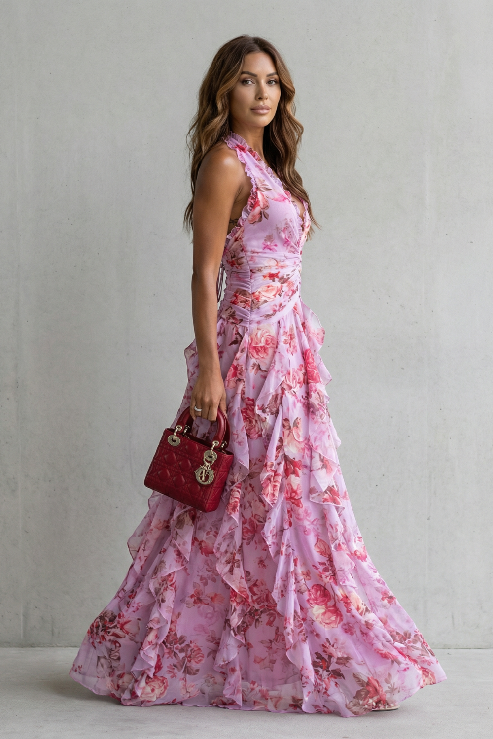 Melissa | Abito Lungo Elegante con Collo Halter