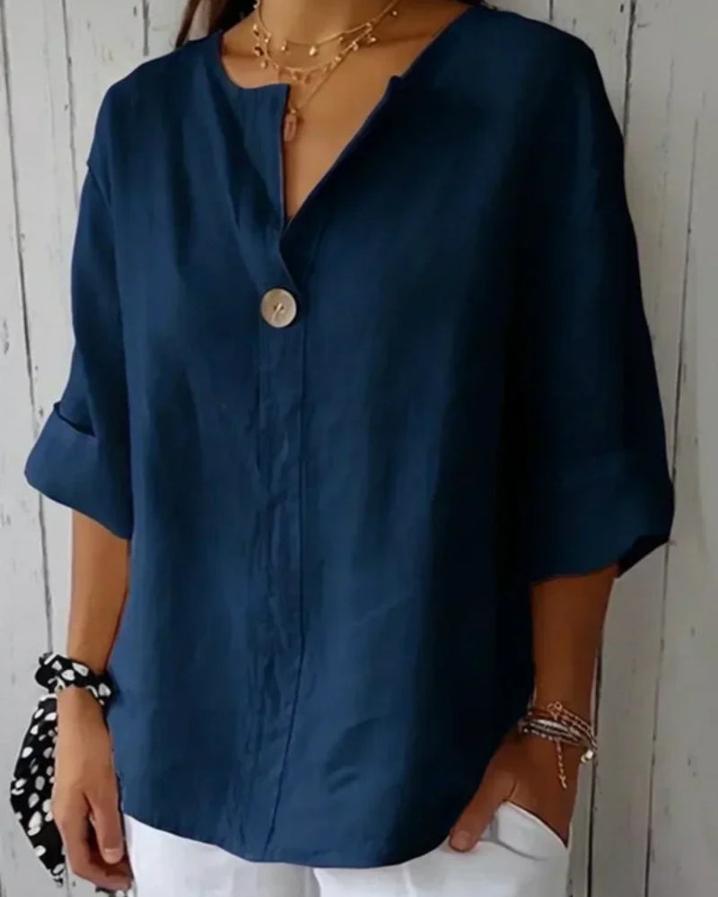 Valentina | Blusa Casual con Scollo a V