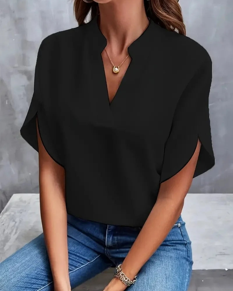 Daniela | Blusa Elegante Fluida con Scollo a V
