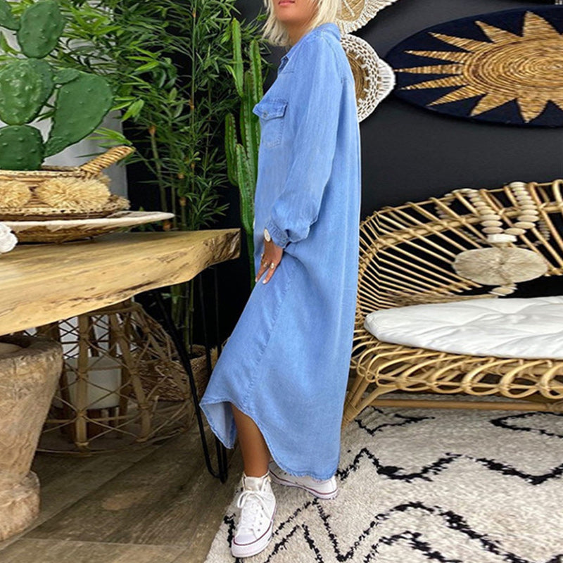 Rosaria | Abito Camicia in Denim