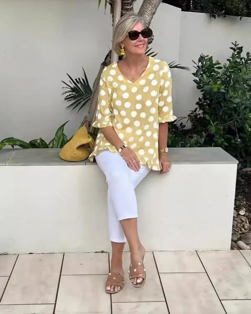 Antonella | Blusa Elegante con Scollo a V