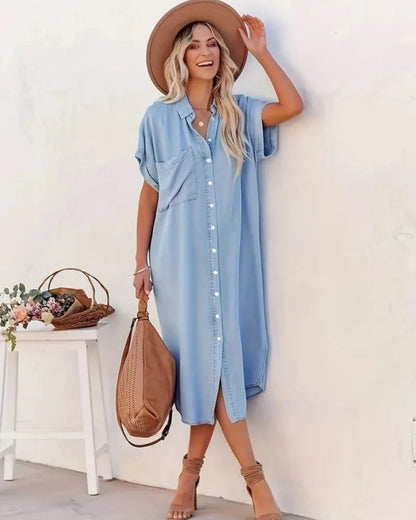 Fiorella | Abito Camicia con Tasche