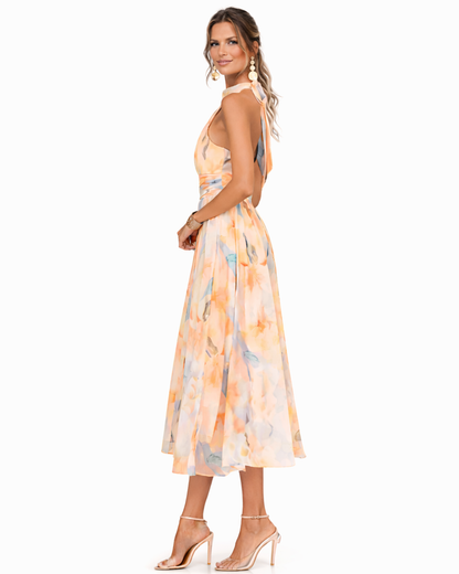 Noelia | Abito Halter in Raso d'Eleganza Senza Tempo