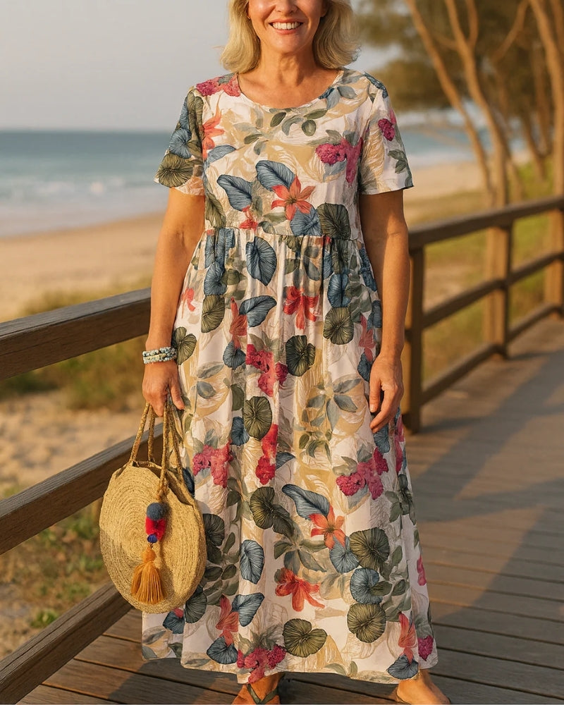 Rita | Abito Maxi Floreale Fluido