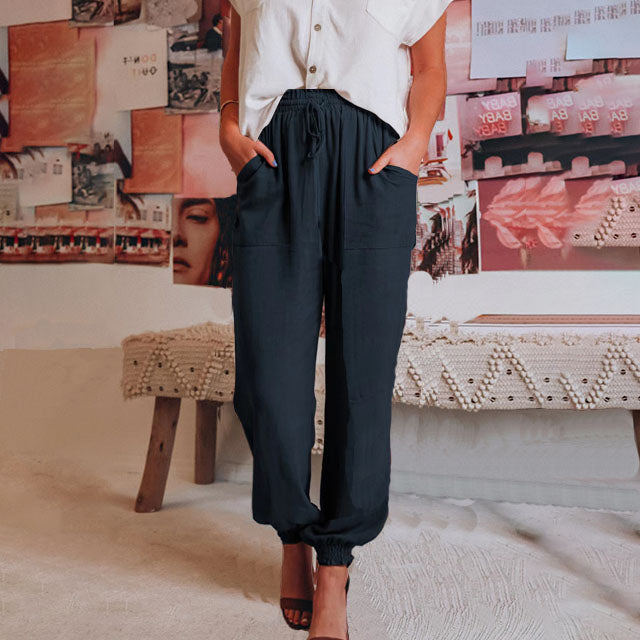 Alessandra | Pantaloni Eleganti con Coulisse