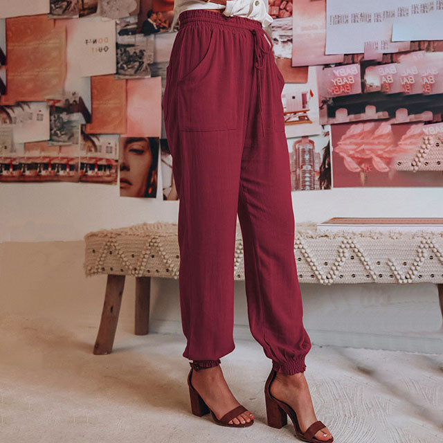 Alessandra | Pantaloni Eleganti con Coulisse
