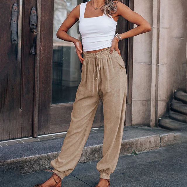 Alessandra | Pantaloni Eleganti con Coulisse