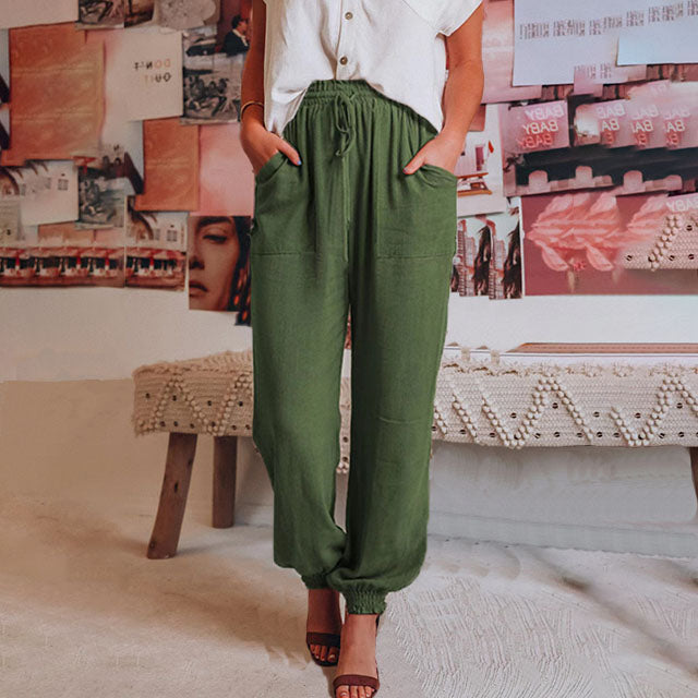 Alessandra | Pantaloni Eleganti con Coulisse