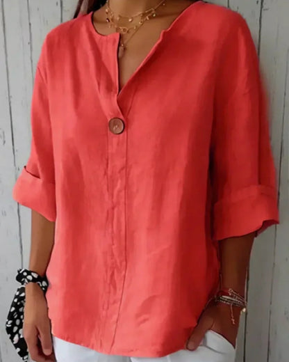 Valentina | Blusa Casual con Scollo a V