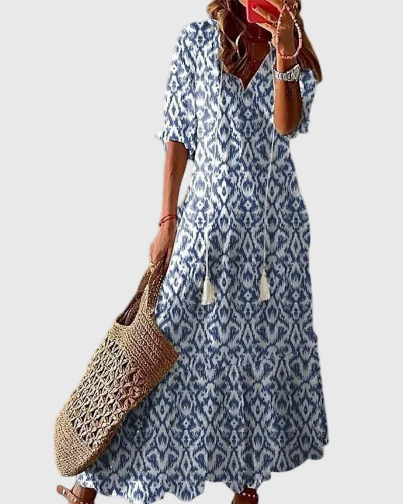 Greta | Abito Maxi Boho Vintage