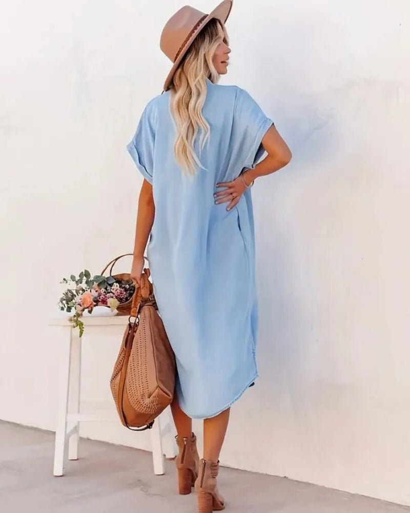 Fiorella | Abito Camicia con Tasche