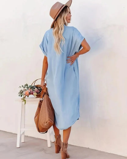 Fiorella | Abito Camicia con Tasche