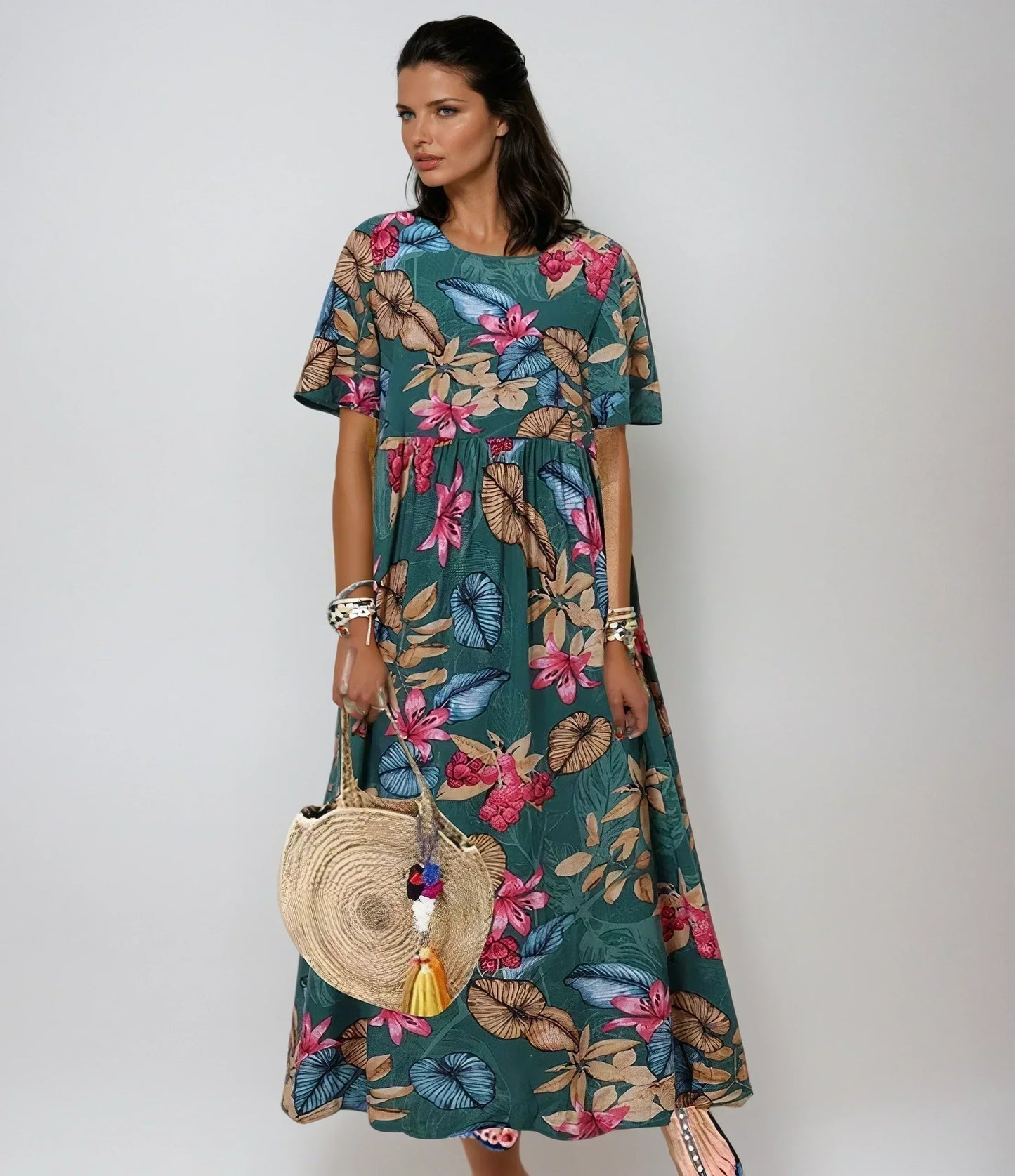 Ylenia | Abito Floreale Elegante
