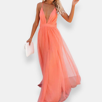 Carmela | Abito Lungo in Tulle