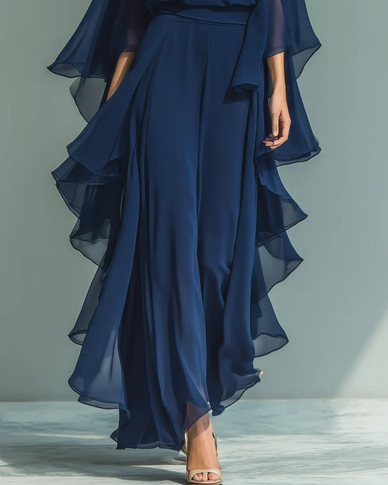 Daniela | Completo Elegante con Top Fluido e Pantaloni a Gamba Dritta