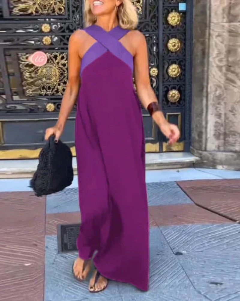 Francesca | Abito Maxi con Incrocio Frontale