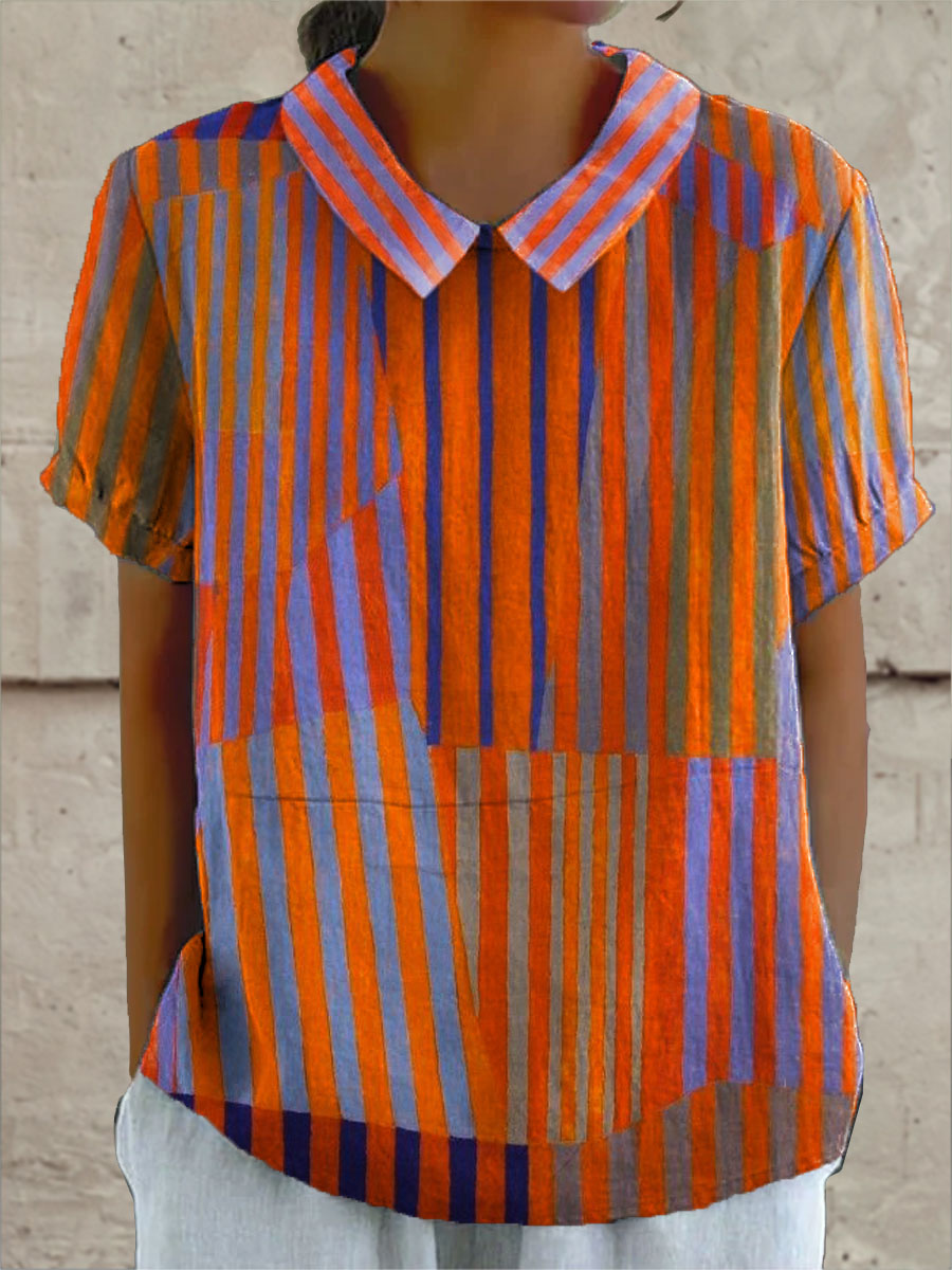 Asia | Camicia a Righe Geometriche
