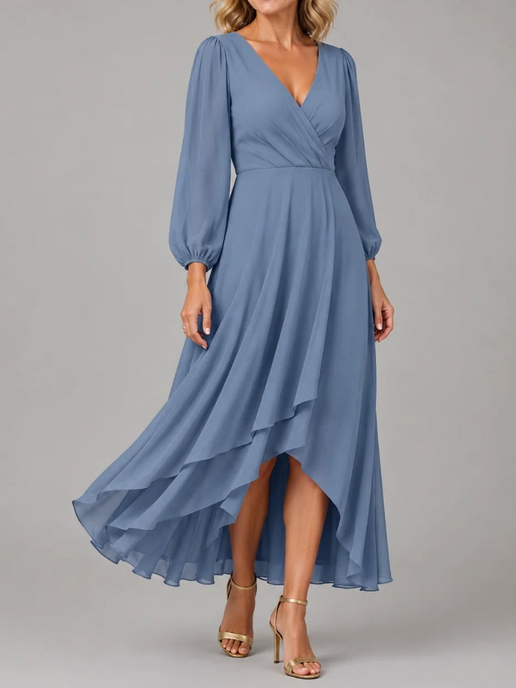Alessandra | Abito Lungo Elegante con Scollo a V