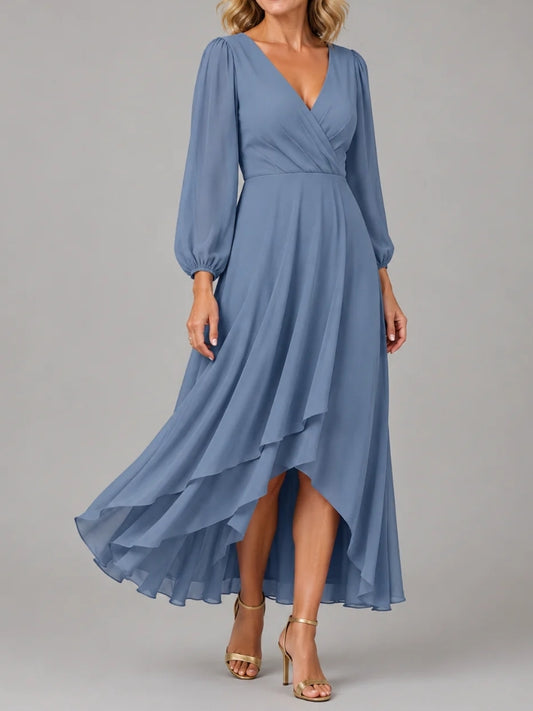 Alessandra | Abito Lungo Elegante con Scollo a V