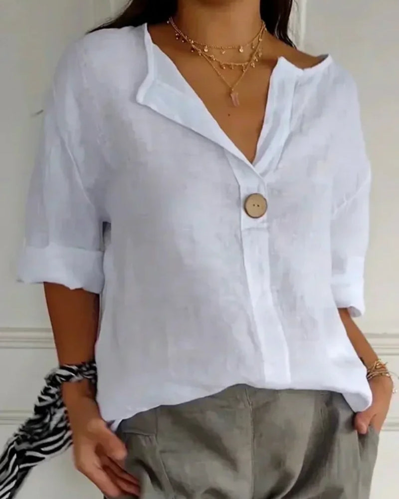 Valentina | Blusa Casual con Scollo a V