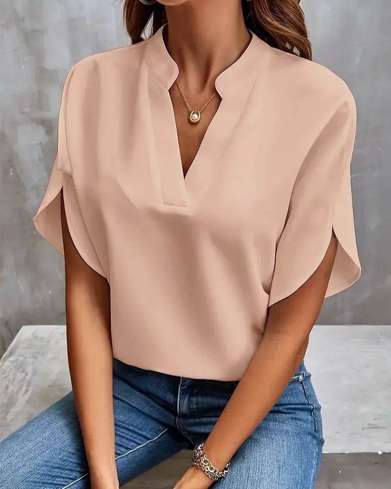 Daniela | Blusa Elegante Fluida con Scollo a V