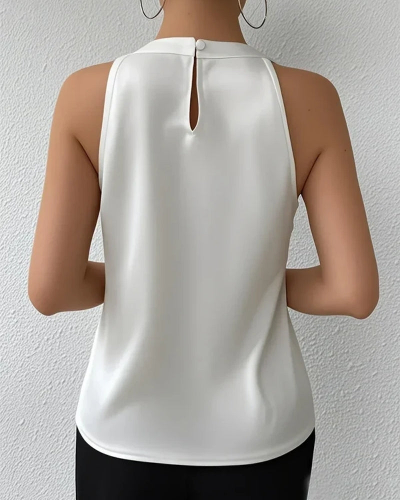 Angela | Blusa Estiva Elegante Senza Maniche