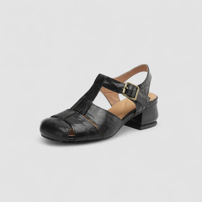Silvia | Scarpe Mary Jane Retrò con Intagli