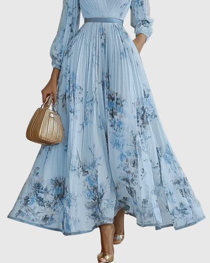 Donatella | Abito Maxi Elegante Plissettato