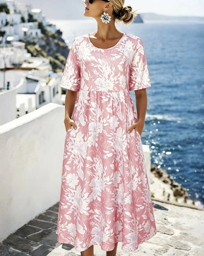 Irene | Abito Midi Boho d'Ispirazione Costiera