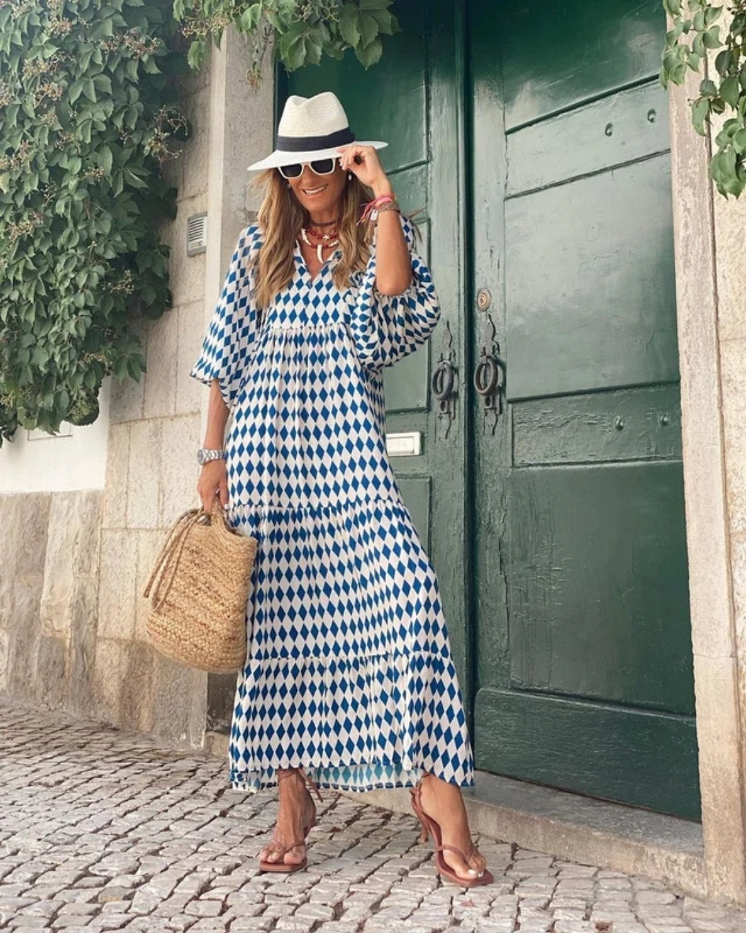 Azzurra | Vestito Lungo Boho