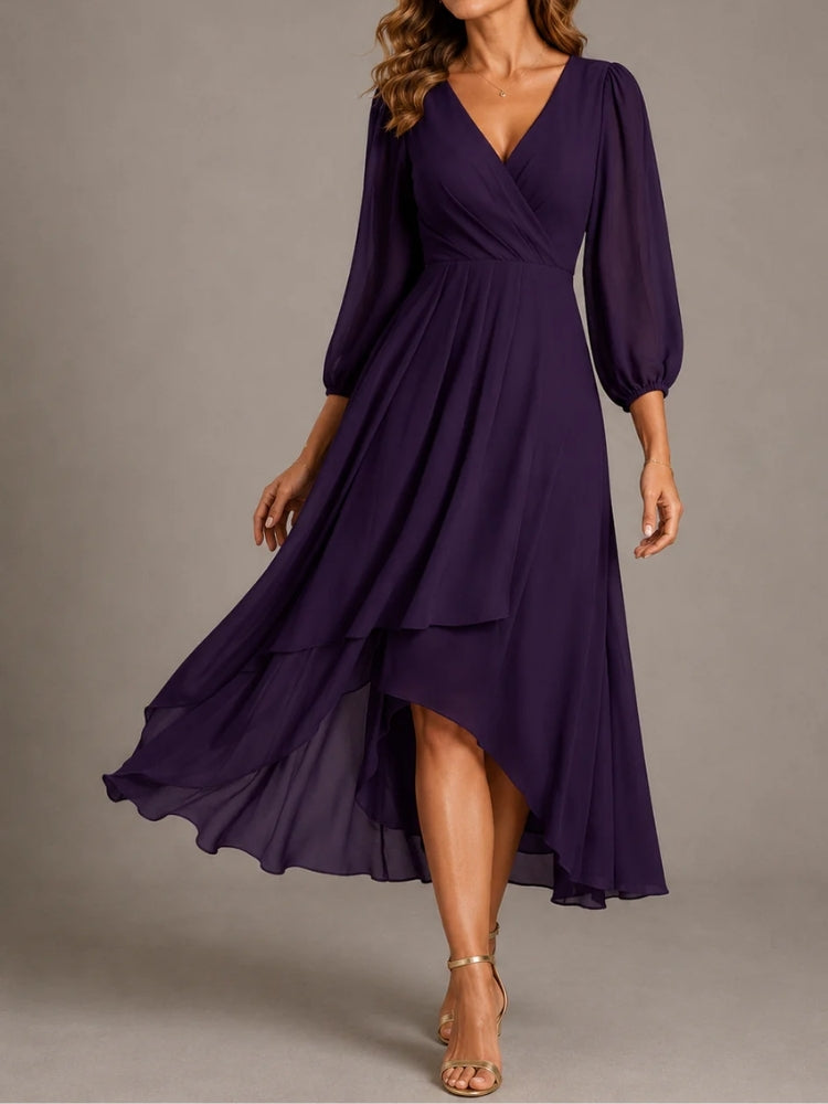 Alessandra | Abito Lungo Elegante con Scollo a V