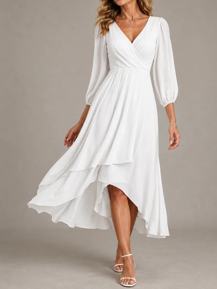 Alessandra | Abito Lungo Elegante con Scollo a V