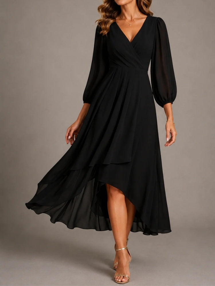 Alessandra | Abito Lungo Elegante con Scollo a V