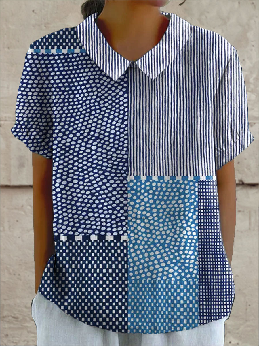 Aurora | Camicia con Stampa Patchwork