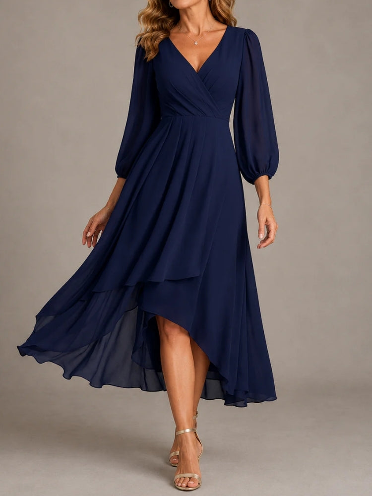 Alessandra | Abito Lungo Elegante con Scollo a V