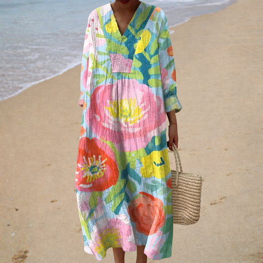 Katia | Abito Lungo Floreale Boho