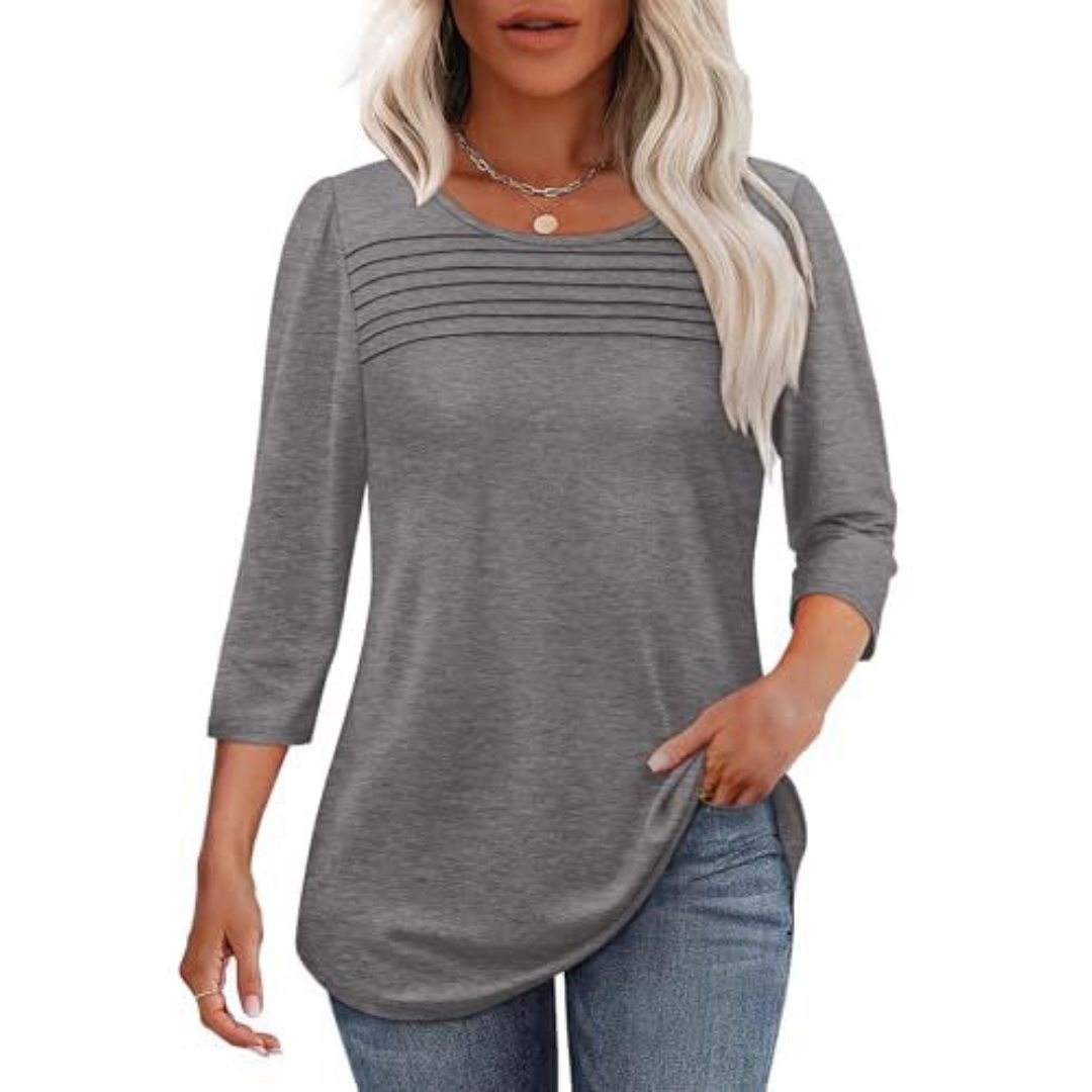 Simonetta | Top Casual con Piega Frontale